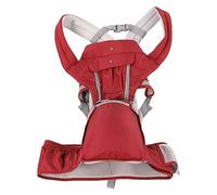 Portador de Asiento de Cadera para bebé con Asiento de Cadera Antideslizante Algodón Multifuncional Ergonómico Transpirable Cómodo Taburete de Cintura para bebé Portabebé para (Rojo)