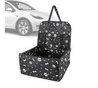 Portador de asiento de coche para perros, bolsa de viaje para mascotas, asiento de coche, asiento de coche para perros con bolsillos | Correa ajustable, asiento de coche para gatos mediano, tela Oxfor