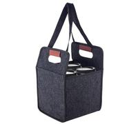 Portador de Bebidas de Fieltro, Soporte de Bebida aislada Reutilizable, Gris Oscuro, Bolsas de Bebidas a Aislamiento Reutilizables, versátil, versátil para el Viaje Diario para el Auto, la Fiesta