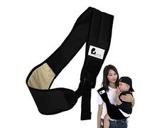 Portador de Cadera para niños | Portabebés para recién Nacidos con Bolsillos,Portador de un Hombro Regalo de Cabestrillo Medio Envuelto para Navidad, Año Nuevo Generic