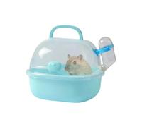 Portador de hámster, Estuche de transporte para hámster, Estuche de transporte para hámster, Jaula saliente portátil para hámster, jaula transportadora de animales transpirable con botella de agua par