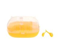 ＡＷＨＡＯ Portador de hámster, Jaula para Exteriores de Animales pequeños, hábitat saliente, Transpirable Transparente para Ratones de, con Rueda Corriendo