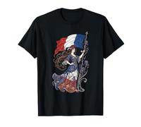 Portador de la Bandera de la Libertad de la Patria de Francia - Art Nouveau francés Camiseta