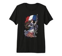 Portador de la Bandera de la Libertad de la Patria de Francia - Art Nouveau francés Camiseta Premium