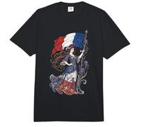 Portador de la Bandera de la Libertad de la Patria de Francia - Art Nouveau francés Comfort Colors Adult Heavyweight T-Shirt