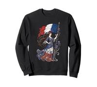 Portador de la Bandera de la Libertad de la Patria de Francia - Art Nouveau francés Sudadera