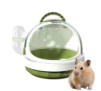 Portador de viaje para hámster: práctica jaula de viaje, botella de agua desmontable | Chinchilla Guinea Pig Carrier Bag, mochila de viaje para animales pequeños, diseño transpirable para hámsteres, a