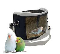 Portador de viaje para loros, jaula de transporte al aire libre, para periquitos de guacamayo, visita al veterinario, viajes cortos, caminatas, padres, amantes de los animales, entrenadores