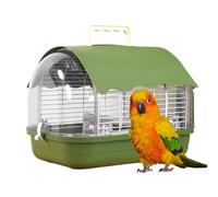 Portador Portátil Para Pájaros: Jaula De Viaje Transparente, Techo Plegable A Prueba De Sol, Marco Resistente, Soporte Para Periquitos Pequeños, Canarios, Agapornis Y Pinzones | Jaula Para Pájaros Par