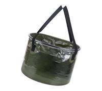 Portadores de agua plegables de 20 L/30 L de capacidad, construcción de PVC con marco de metal para camping, pesca, aventura, cubo de PVC transportable