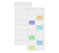 Portaenchufes transparente, protector de pared transparente de 16 compartimentos, bolsas de almacenamiento, tarjetas de memoria y cuaderno, , Se référer au descriptif, Consulte la descripción