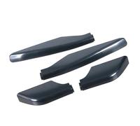 Portaequipaje Cubierta Techo 4 PCS Techo Equipaje Tronco Varilla Extremo Tapa Rieles Rack Cubierta Rail Extremo Cubierta Shell Tapa Compatible Con Mitsubishi Para Pajero V80 2009-2018