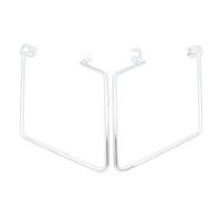 Portaequipaje para Kawasaki W400 W650 W800 W 400 W 650 W 800, Alforjas Laterales para Motocicleta, Soporte Fijador De Marco, Soporte De Carga(Silver)