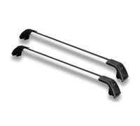 portaequipajes 2 Piezas De Accesorios Para Automóvil Portaequipajes De Aleación Aluminio Barra Lateral Barra Transversal Portaequipajes Para B&MW X3 G01 2019-2024(Black+Silver)