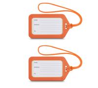 Portaequipajes, 9 x 5 cm, conjunto de 2 piezas, naranja