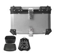 Portaequipajes Alforjas Laterales para Baúl Motocicleta Baúl Superior Alforja Baúl Trasero para Benelli para TRK 502X TRK502X Motocicleta Soporte(55L Top Box C)