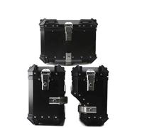 Portaequipajes Alforjas Laterales para Baúl Motocicleta Baúl Superior Alforja Baúl Trasero para Benelli para TRK 502X TRK502X Motocicleta Soporte(Top Side Box Black)