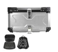 Portaequipajes Alforjas Laterales para Baúl Motocicleta Baúl Superior Alforja Baúl Trasero para Benelli para TRK 502X TRK502X Motocicleta Soporte(65L Top Box A)