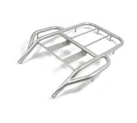 Portaequipajes Asiento Trasero Motocicleta Mango Soporte Carga para XR250 XR400 XR 250 400 1996-2004 Soporte Montaje baúl Superior Motocicleta(Plata)