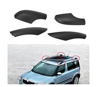 Portaequipajes Barras Superiores para Skoda para Yeti SUV Cubierta De Barra De Extremo De Riel De Techo Trasero Delantero, Tapa De Protección De Carcasa Negra (Tamaño : Frente Izquierdo)