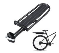 Portaequipajes Bicicleta Trasero, Ajustable Portabultos Bicicleta Aluminio para MTB, Carga 8 kg/17,6lb, Soporte para Tija de Sillín de Bicicletas de Montaña, Montaje Rápido, para 31.8 mm