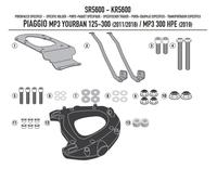 PORTAEQUIPAJES CENTRAL KAPPA PARA MALETERO DE PIAGGIO MP3 YOURBAN 125/300, HPE 3