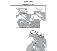 PORTAEQUIPAJES CENTRAL KTM DUKE 125/300/390 (11-15) ( SIN PLACA )
