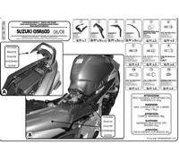PORTAEQUIPAJES CENTRAL SUZUKI GSR 600 (06-11) ( CON PLACA MONOLOCK )