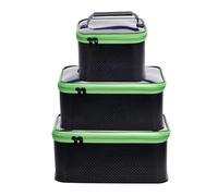 Portaequipajes con almacenamiento, separación en seco y húmedo, juego de cubos de pesca, organizadores de equipo de pesca, accesorios de pesca