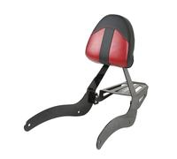 Portaequipajes con respaldo trasero para motocicleta, acolchado de esponja suave, cómodo soporte para pasajeros, almacenamiento de carga para Indian Scout Sixty 2015 2022 (negro rojo)