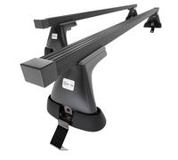 Mossa Portaequipajes de Techo adecuadas para Ford C-MAX MK II Monovolumen (2010-2015) - baca para Coche - Barras para Techo de Coche - Acero Negro - sin Puntos de Montaje