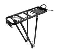 Portaequipajes de aleación de aluminio (compatible con discos), estación de carga de bicicleta, soporte de alforja resistente, asiento trasero para pasajeros y viajes