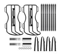 Portaequipajes de horquilla delantera para bicicletas de montaña y carretera, diseñado para soportar una carga fuerte y un transporte seguro de equipos en varios tipos de ciclismo (2 unidades)