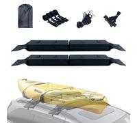 Portaequipajes de techo blandos, portaequipajes universales para coche de tela Oxford 600D y espuma EVA - Portaequipajes de techo para kayak SUP y barras de techo y puntales para tabla de surf, canoa