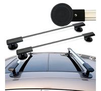 Portaequipajes De Techo Universal (Fijo MagnéTico), DiáMetro De Ventosa (10 Cm), Barras Transversales Ajustables, Carga De Barra Transversal úNica > 100 Kg,135cm