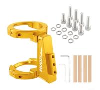 Portaequipajes delantero de aleación de aluminio para bicicleta plegable Brompton, juego completo con 8 tornillos y herramientas (dorado)