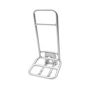 Portaequipajes delantero de aleación for bicicletas plegables compactas, portaequipajes ligero y soporte for bolsas(Silver)