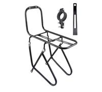 Portaequipajes delantero para bicicleta, para picnic, equipaje, equipaje, para montar en bicicleta, con capacidad de carga de 15 kg para diámetros de horquilla de 33 a 42 mm