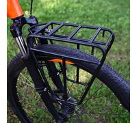 Portaequipajes delantero para bicicleta, portaequipajes de acero para bicicletas MTB, carretera y turismo, capacidad de 25 kg