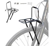 Portaequipajes Delantero Para Bicicleta | Soporte Para Bicicleta de Montaña,Soporte De Montaje Para Bolsa, Horquilla, Crucero, Almacenamiento, Cesta De Viaje, Desplazamientos Diarios Y Transporte De L