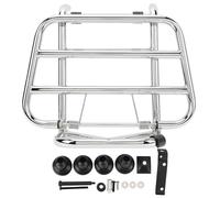 Portaequipajes Delantero para Motocicleta, Estante de Carga Apto para Primavera 150 Sprint 150 Todos los años, Soporte de Almacenamiento de Hierro Negro, Accesorios de Acabado de (Chapado en Cromo)