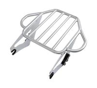 Portaequipajes Doble Desmontable para Motocicleta para Harley para Road Glide 2009 2010 2011-2021(Chrome)