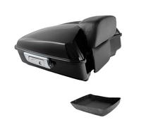 Portaequipajes Maleta Superior Moto Box 10,7" para Viajes para Road King para Road Glide para Street Glide para CVO para Electra para Limited para Chopped Motocicleta Soporte(CH Lock Trunk Only)