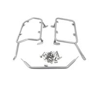 Portaequipajes Marco Motocicleta para Suzuki DL650 para V-Storm 650XT 2017-2025 Estante Alforjas Motocicleta Caja Superior Acero Soporte Equipaje Kit Alforja Lateral(Plata)