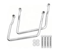 Portaequipajes Marco Motocicleta para Suzuki para Bulevar C50 VL800 C50SE Motocicleta Cromo Alforja Portaequipajes Soporte 14-24cm Universal(15cm)