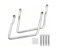 Portaequipajes Marco Motocicleta para Yamaha para Vstar para Dragstar para V-Star XVS Motocicleta Alforja Cromada Portaequipajes Soporte Universal 14-24cm(17cm)