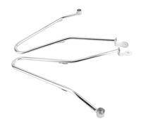 Portaequipajes Moto Barras Soporte para Alforjas Motocicleta para Triumph para Bonneville T100 SE 2001-2016 para Thruxton 900 para Scrambler 2006-2016(Silver)