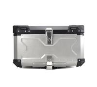 Portaequipajes Moto para CFMOTO800MT para CFMOTO 800MT Soporte Caja Equipaje Lateral Motocicleta Marco Alforja Portaequipajes Baúl Superior Trasero Equipaje Trasero(100L Topcase Silver)