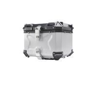 Portaequipajes Moto para F750GS F850GS F750 850GS Maletero Lateral Motocicleta Alforja Caja Soporte Marco Superior Trasera Baúl Casco Equipaje Trasero(45L Silvery)