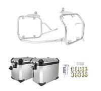 Portaequipajes Moto para VOGE 525DSX 500DSX 2023-2024 500 525 DSX Caja Equipaje Aluminio Motocicleta Lateral Soporte Alforja Portaequipajes Maleta Superior Equipaje Trasero(SL Side Box SL Rack)